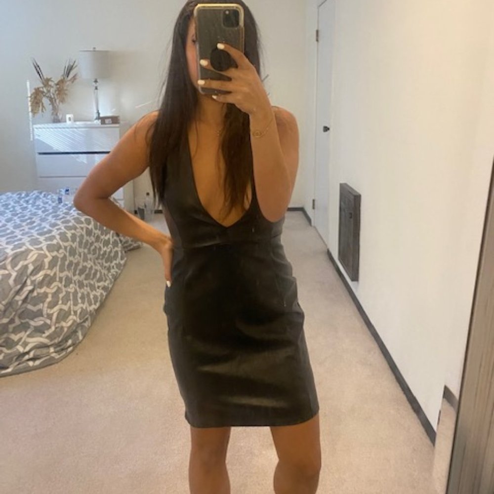 PrettyLittleThing Faux Leather Dress